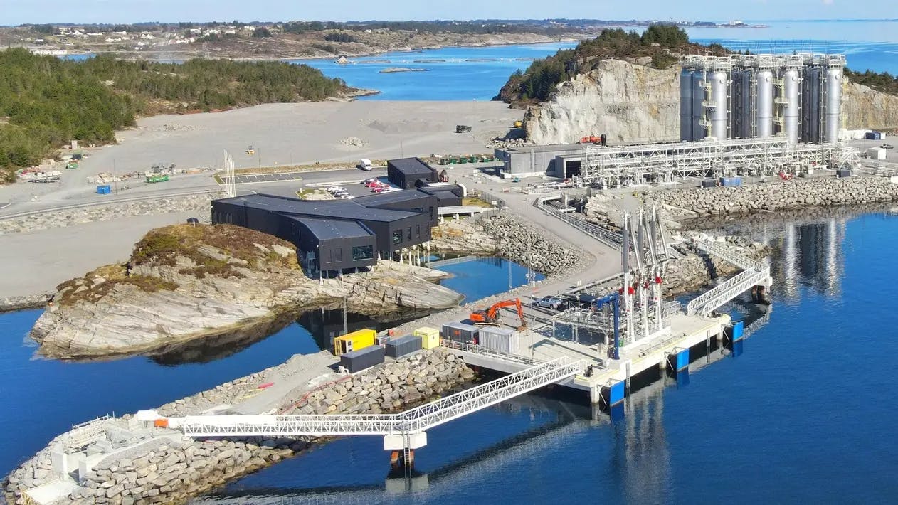 Northern Lights CCS facilities at &Oslash;ygarden outside of Bergen