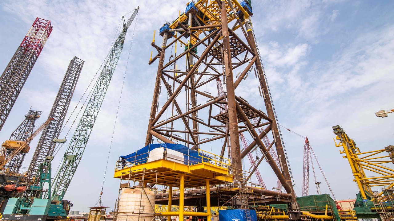 For Lamprell's third project, involving one production deck and four jackets, the fabrication of all four jackets has been completed. Installation activities are set to begin later this year. Meanwhile, the production deck is being fabricated and is on track for completion in 2025.