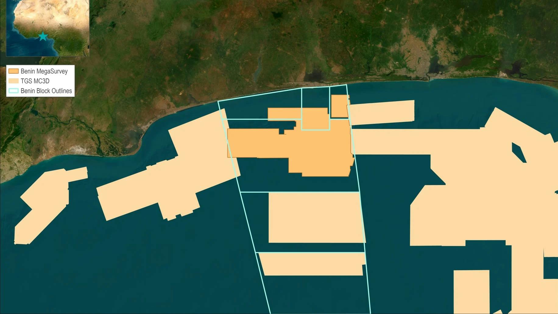 TGS says the expansion of the Benin MegaSurvey is a step toward accessing the region's hydrocarbon prospectivity.