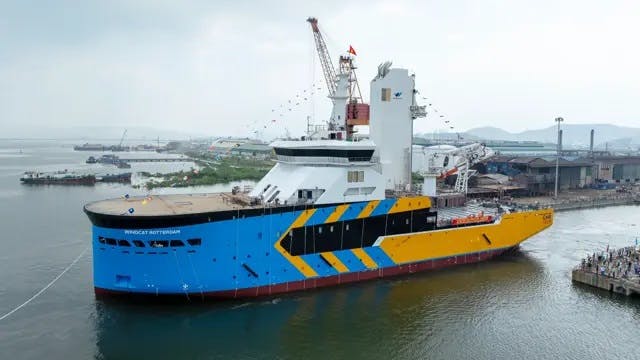 Windcat-first-CSOV-launched-by-Damen