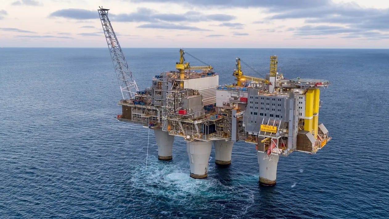 Troll A platform in the North Sea