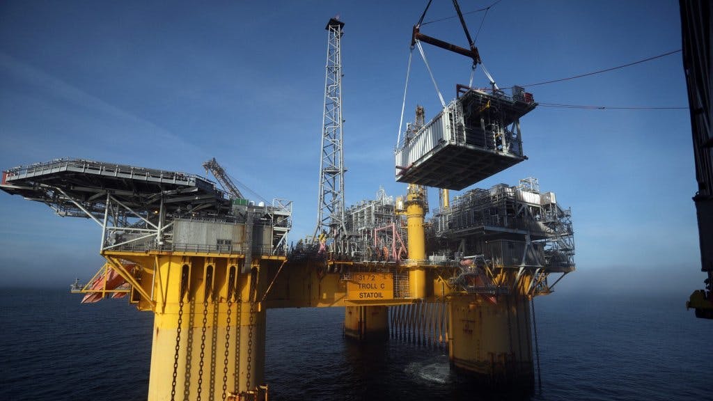 The Fram S&oslash;r field would tie into the Troll C platform in the Norwegian North Sea.