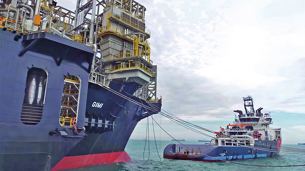 FLNG Gimi receives first gas from the GTA field