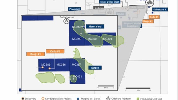 Murphy Oil Gulf of Mexico Exploration Area Map