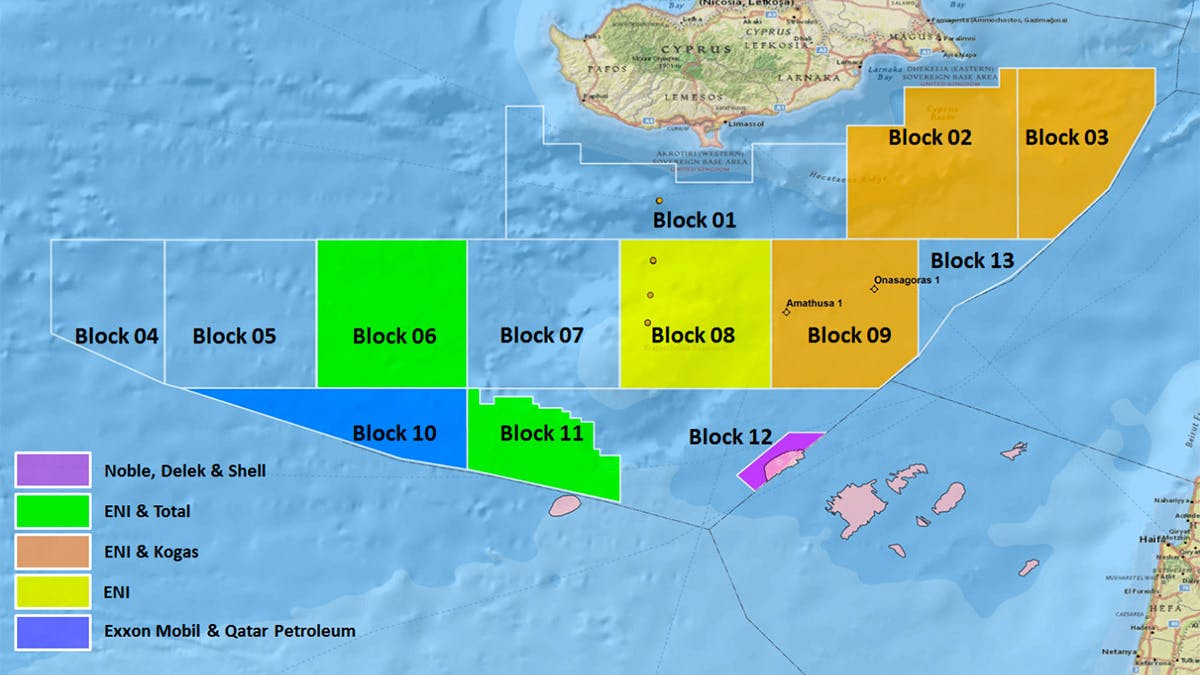 Agreements signed for two deepwater gas projects offshore Cyprus, both exporting to Egypt