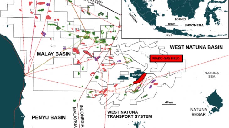 Mako gas field _ Duyung PSC