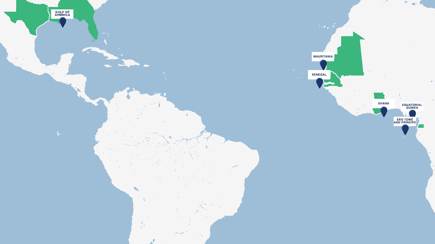 Kosmos Energy asset map