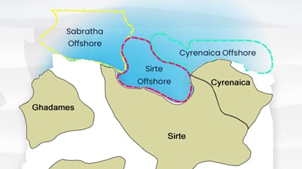 Libyan National Oil Corporation (NOC) map