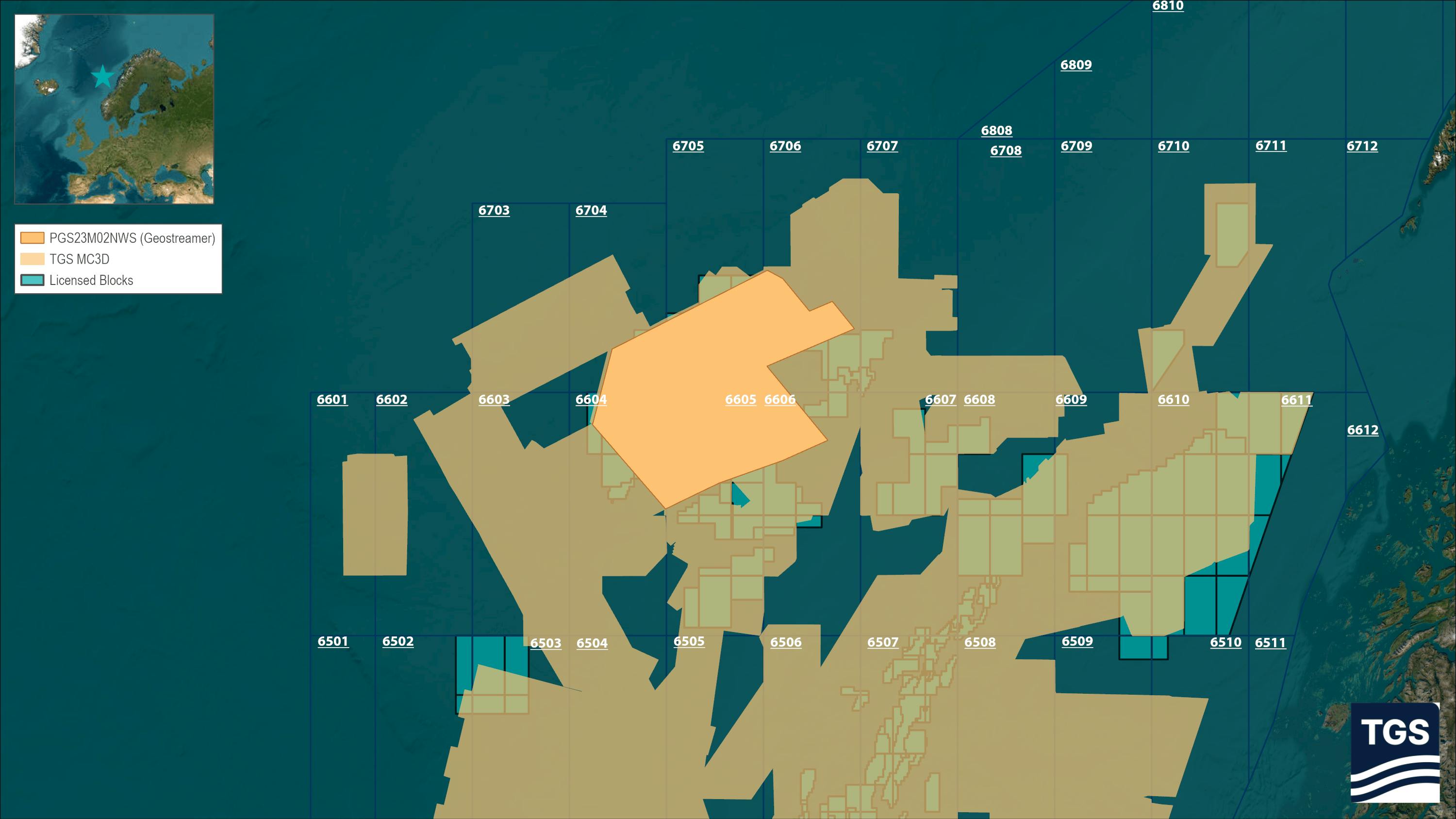 new GeoStreamer Outer V&oslash;ring dataset