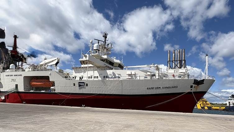 Ramform Vanguard seismic vessel