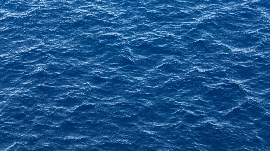 closeup of the top surface of the ocean