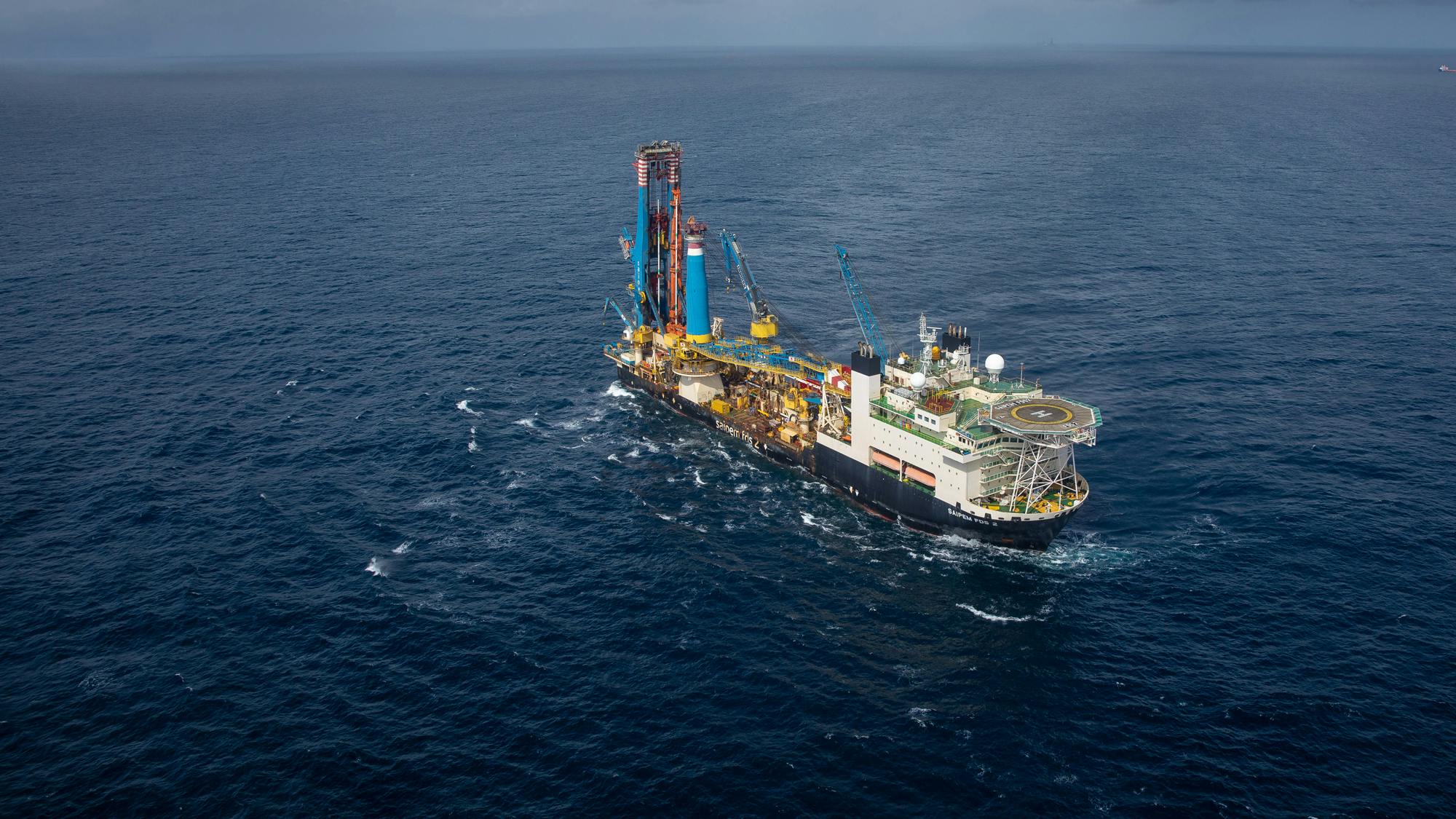 FDS2 J-lay vessel offshore Guyana