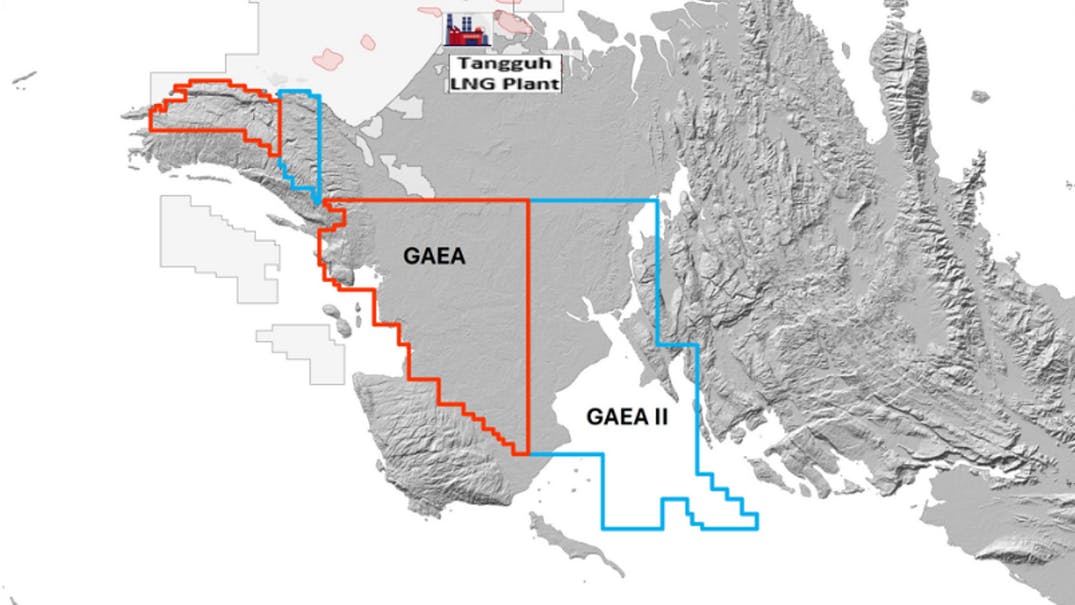 Map of Gaea and Gaea II exploration blocks
