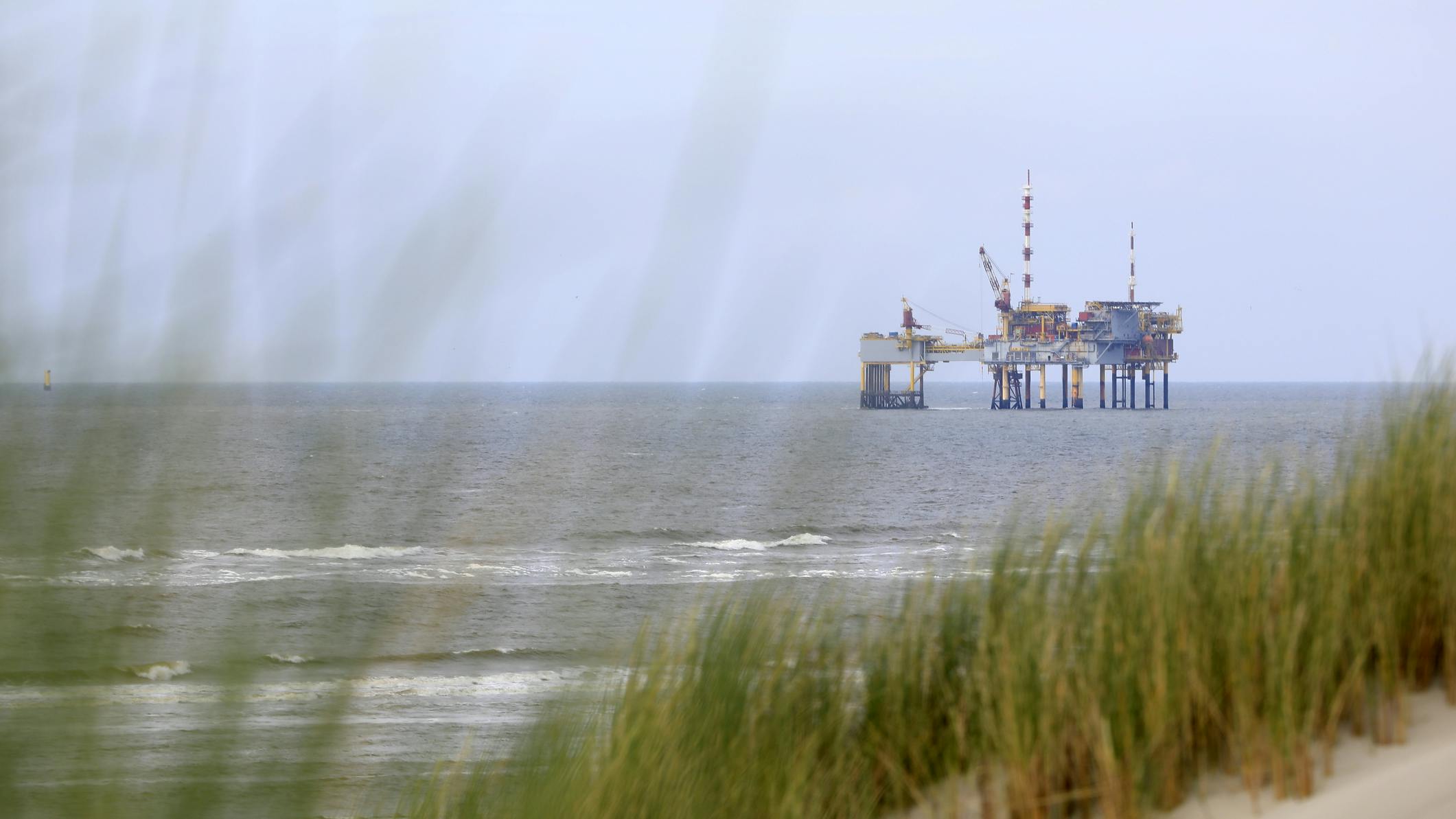 Gas platform near Ameland in the Dutch sector of the North Sea