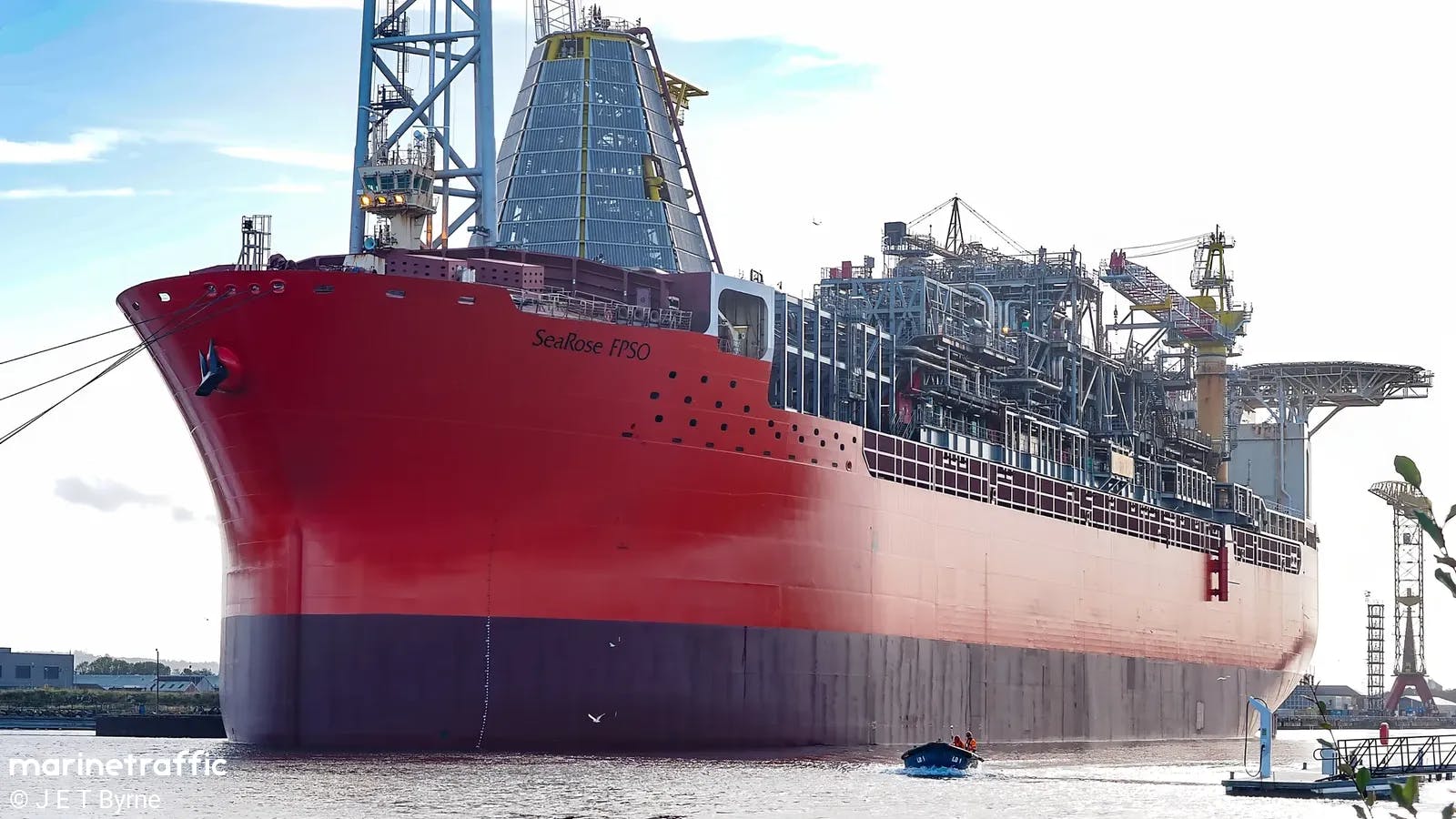 SeaRose FPSO offshore Belfast, Ireland, in October 2024