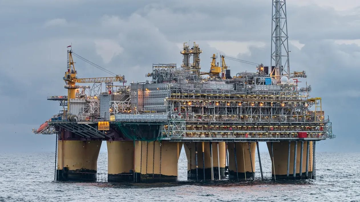 &angst;sgard B platform in the Norwegian Sea