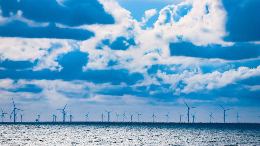 Offshore wind farm near the Netherlands
