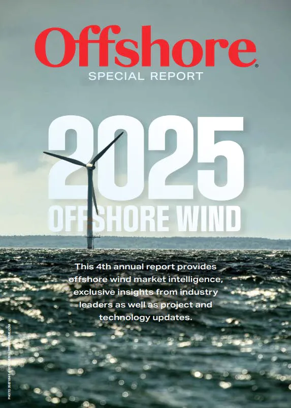 Front cover image of the 2025 Offshore Wind Special Report
