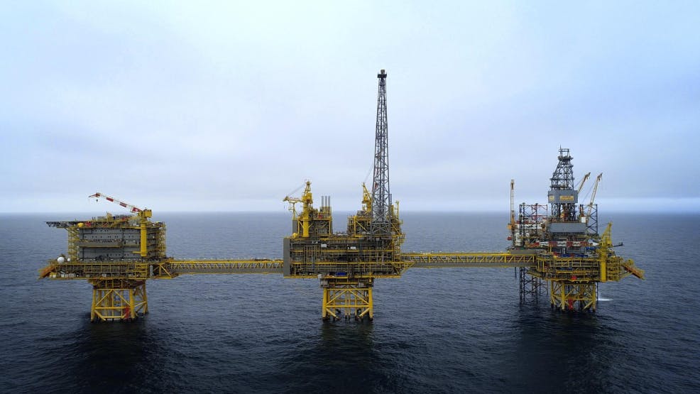 TotalEnergies' offshore Culzean installation