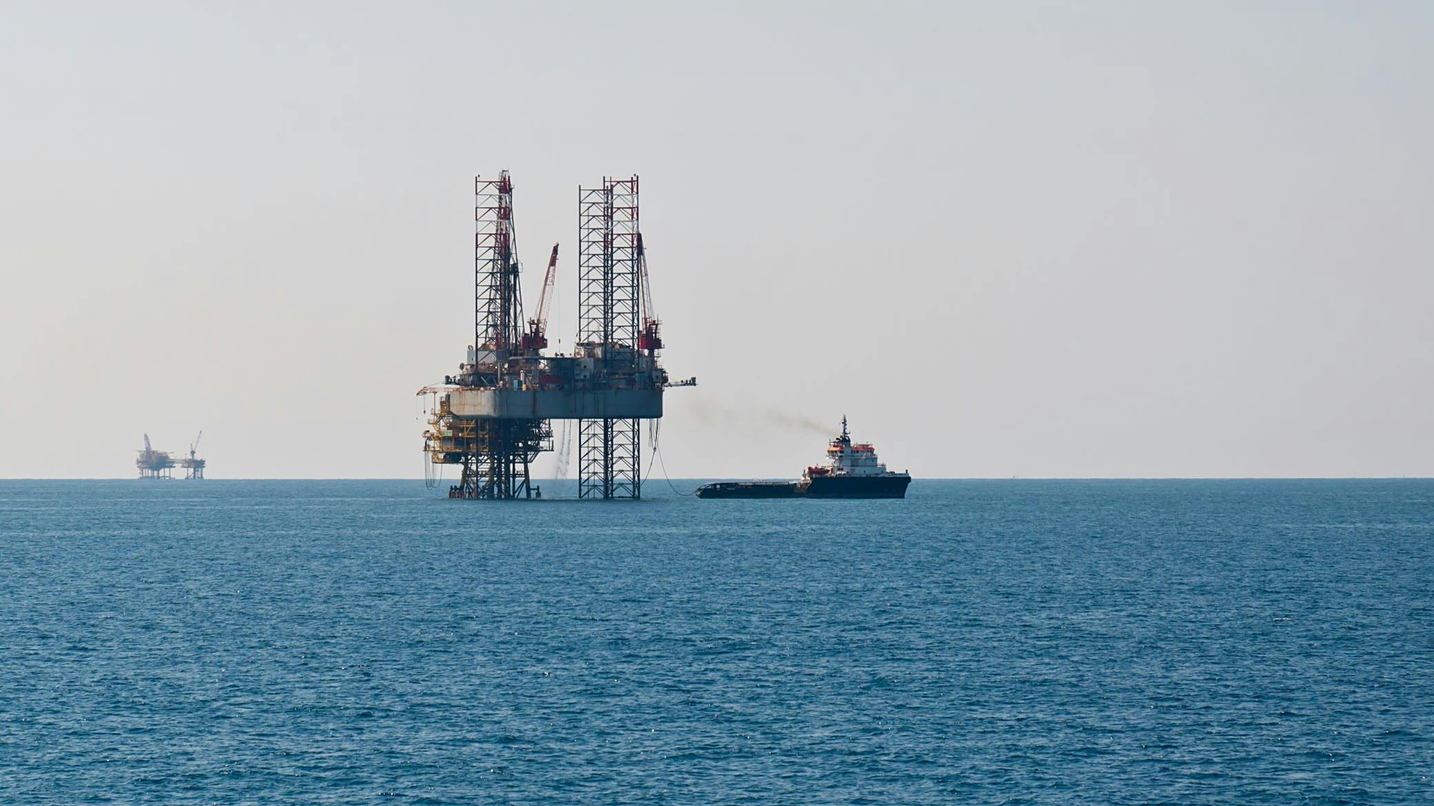 Offshore supply vessel supporting offshore oil and gas operations