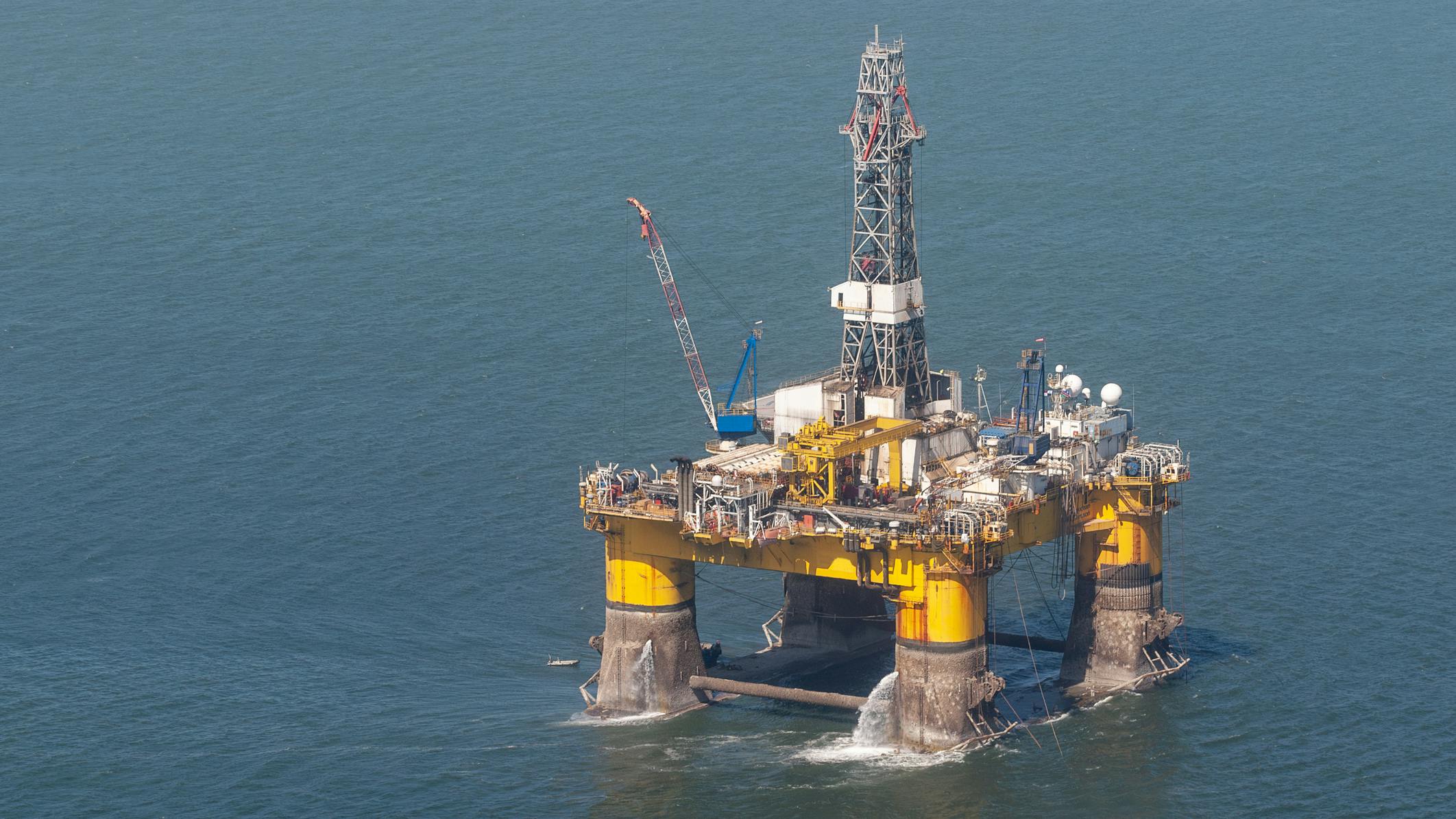 Offshore drilling rig near Namibia