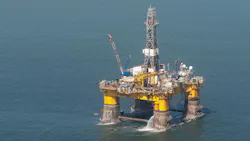 Offshore drilling rig near Namibia Offshore drilling rig near Namibia