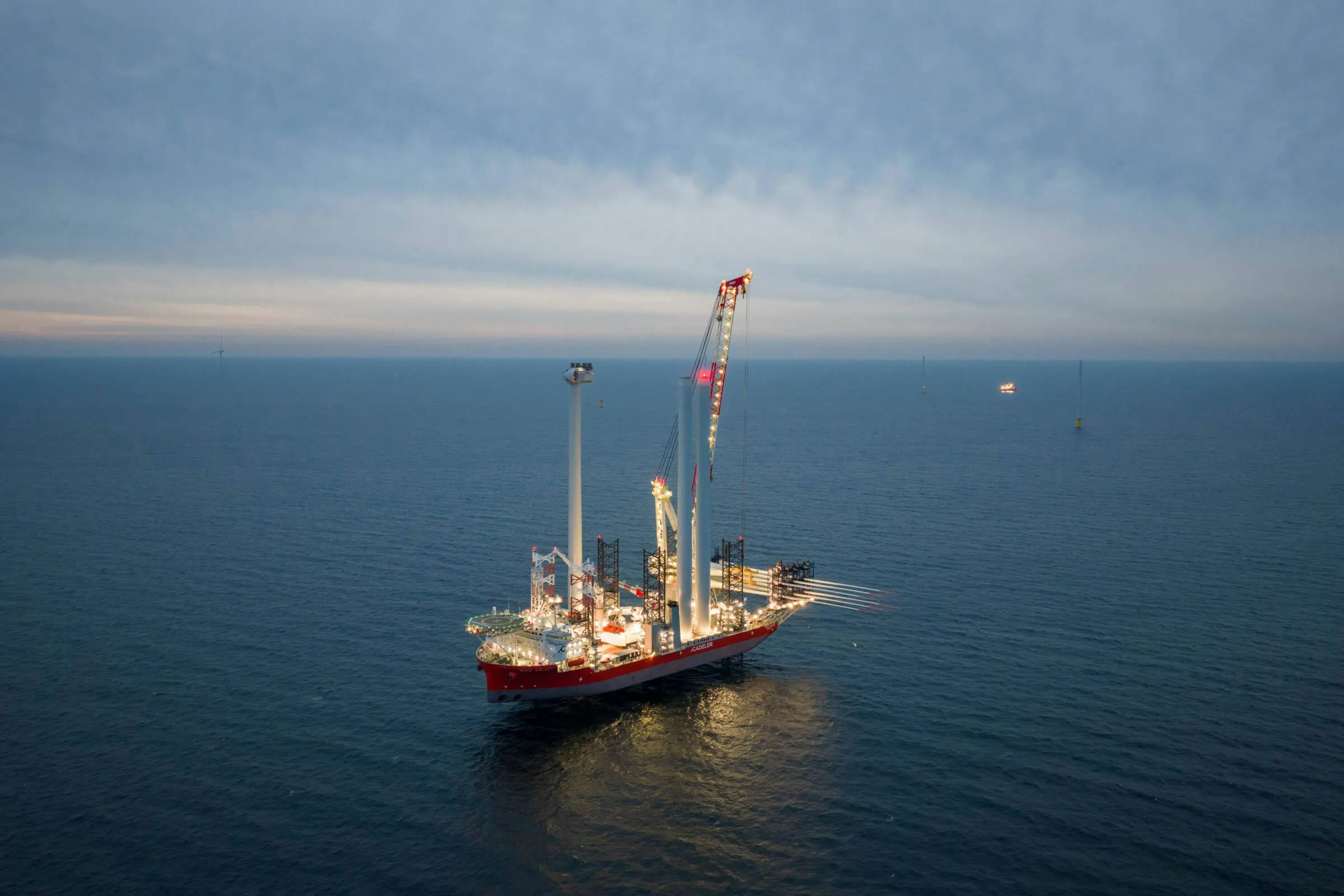 Cadeler vessel offshore