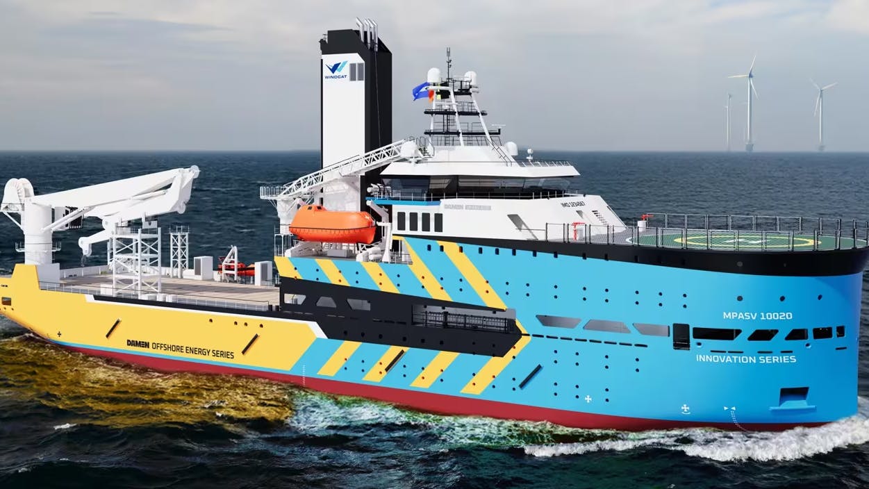 Damen and Windcat introduce a new class of offshore support vessel