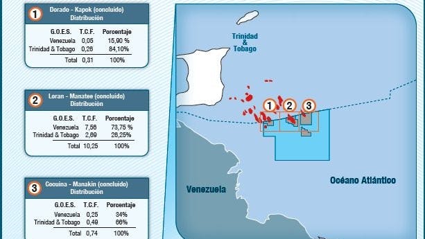Cross-border projects offshore Venezuela, Trinidad seemingly back on track