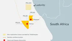 Map: PEL104 offshore Namibia Map: PEL104 offshore Namibia