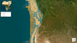 Map: TGS Multi-client 2D Survey Offshore Angola Map: TGS Multi-client 2D Survey Offshore Angola