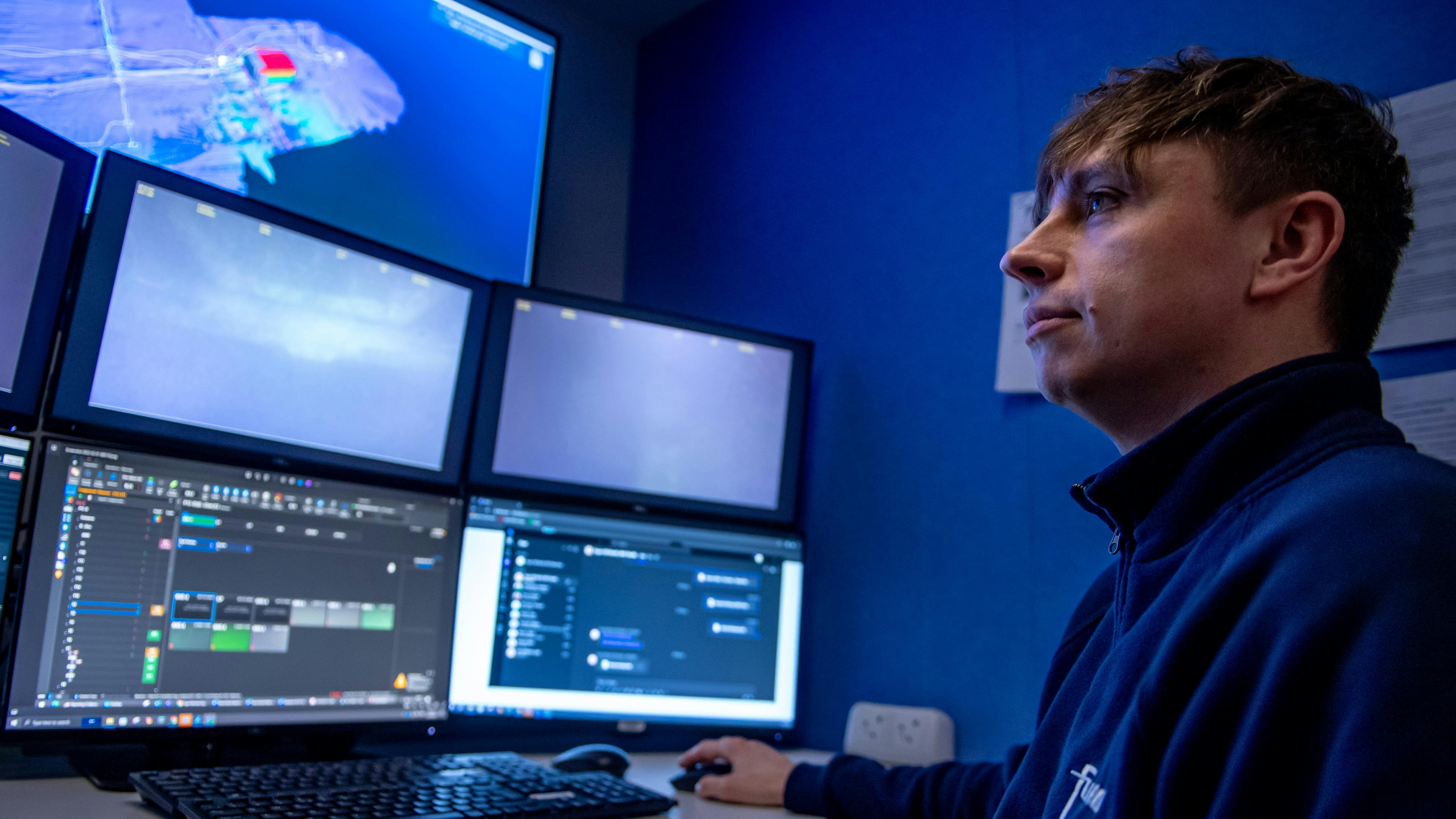 Fugro's remote operations center in Aberdeen