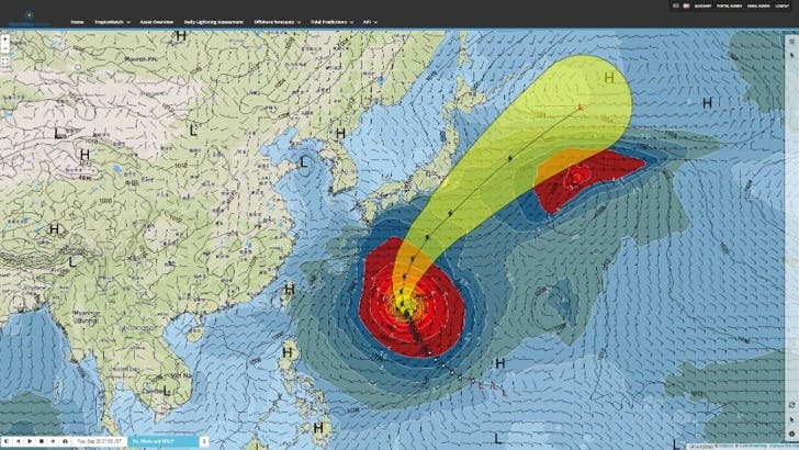 StormGeo weather map