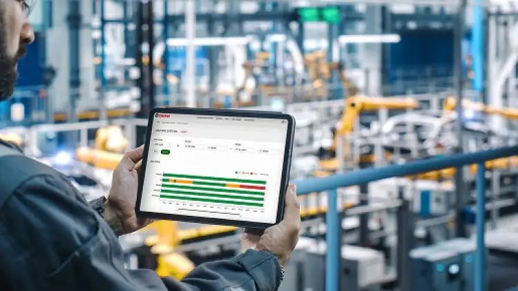 Castrol industrial services smart monitor page real-time card