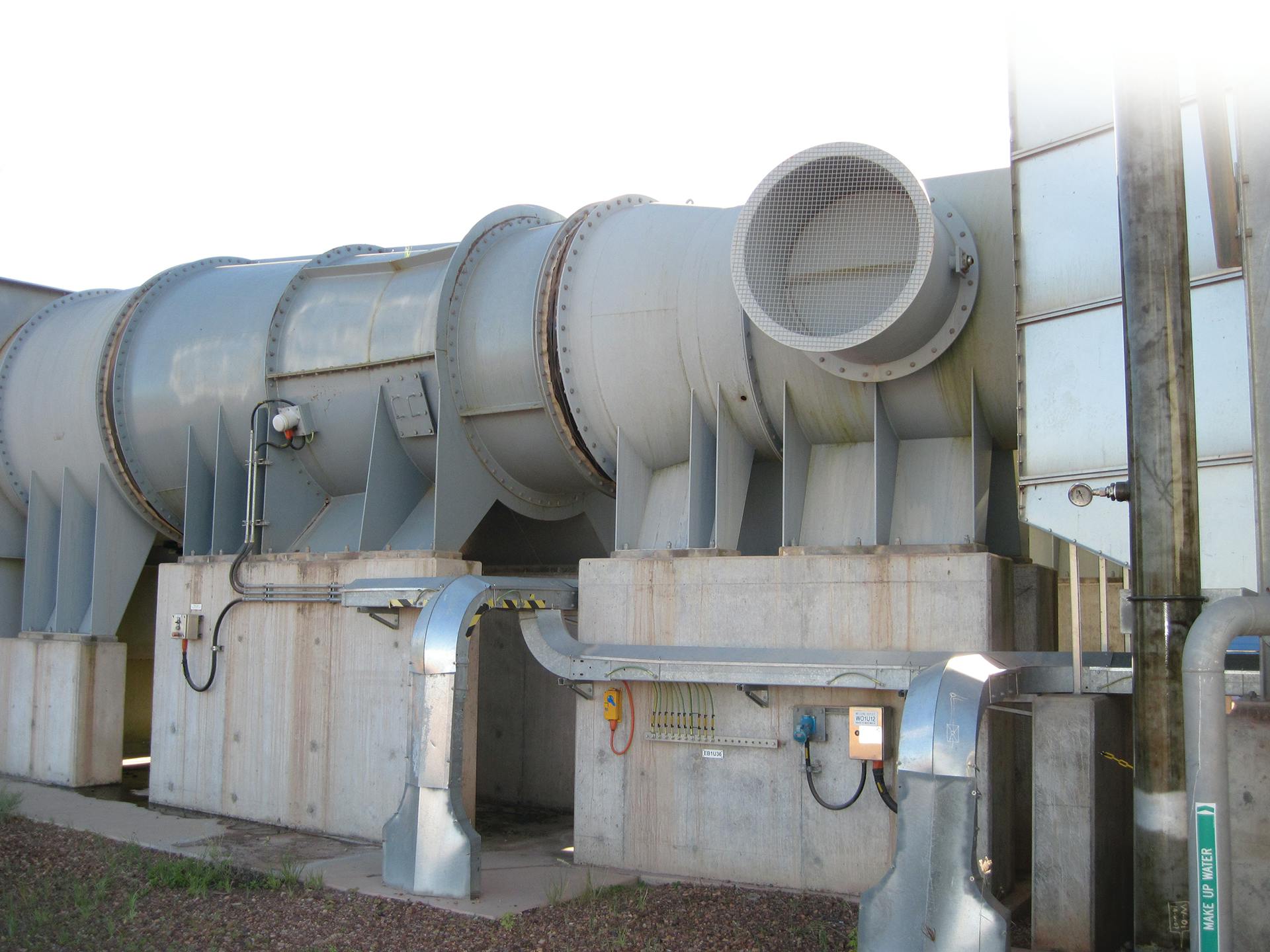 An example of a ventilation installation for an industrial application.