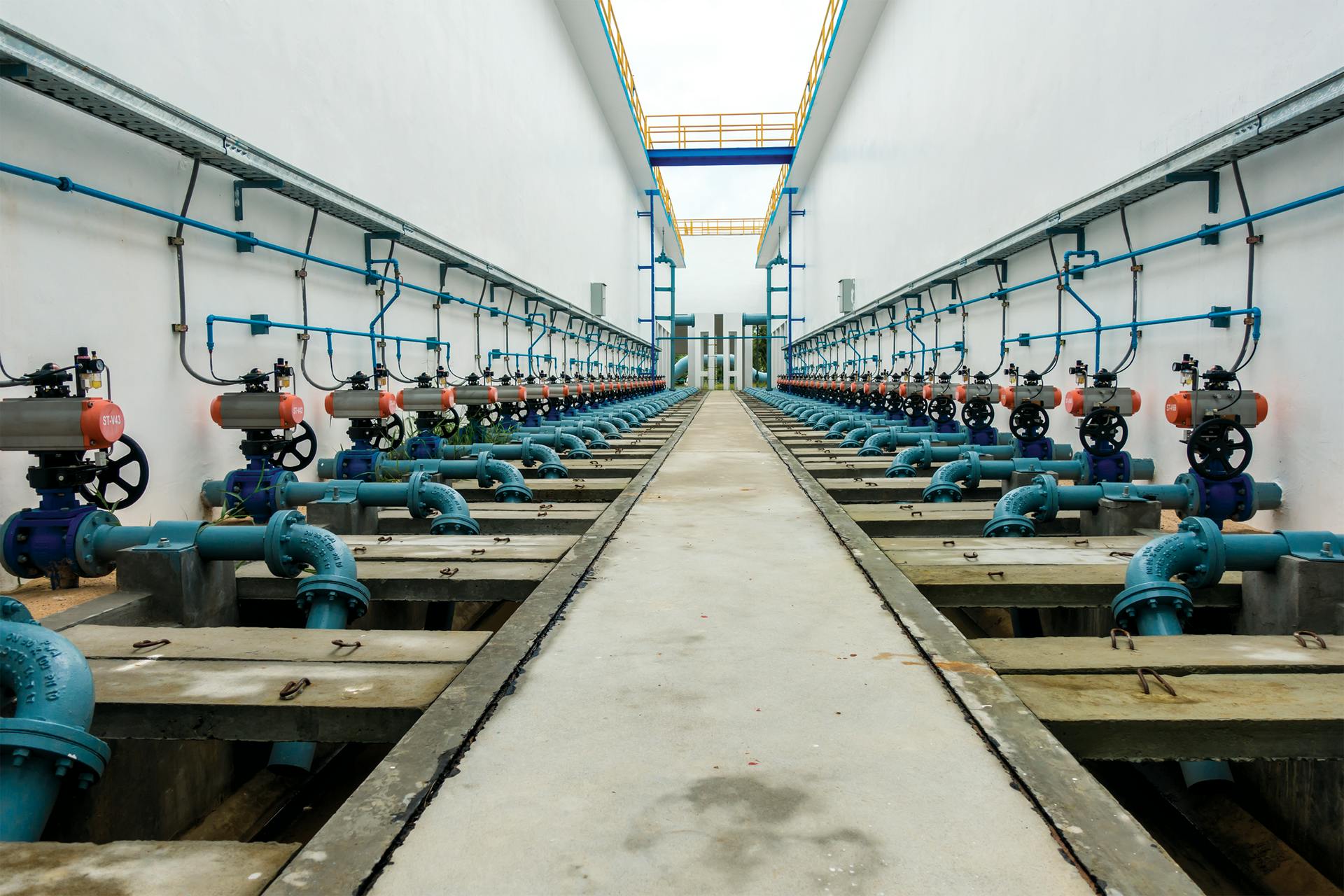 Figure 1. Butterfly valves (shown here in a water treatment facility) can be used in a wide range of industries.