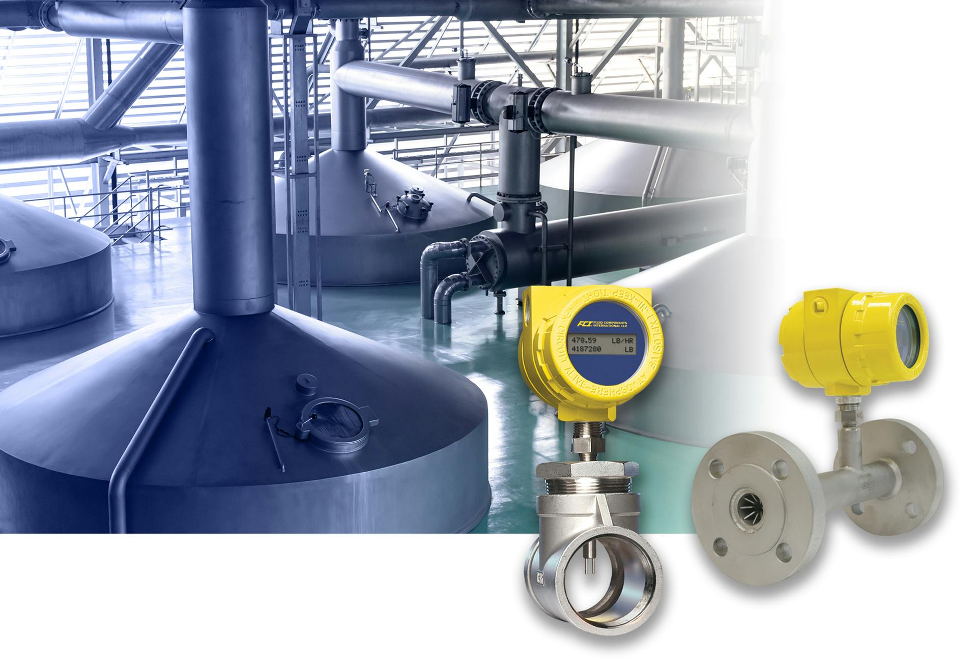 Figure 1: Brew house natural gas fermentation tank heating.