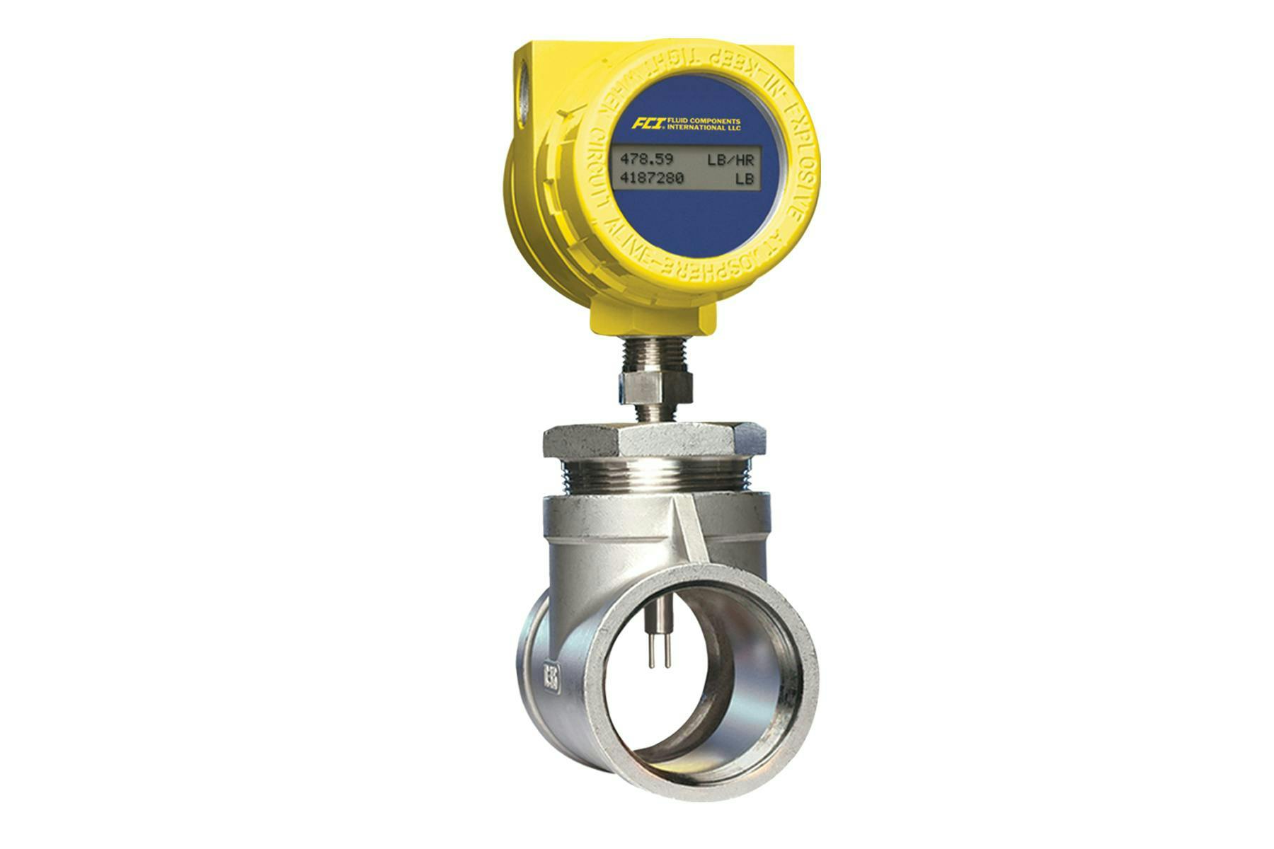 FCI&rsquo;s thermal ST75 Flowmeters with their thermal sensors are direct mass flow measuring, producing both flow rate and totalized flow output signals and readouts in pounds or tons of emitted gases for mandated monitoring and reporting. They detect slight changes in flow, making them ideal for use in leak detection.