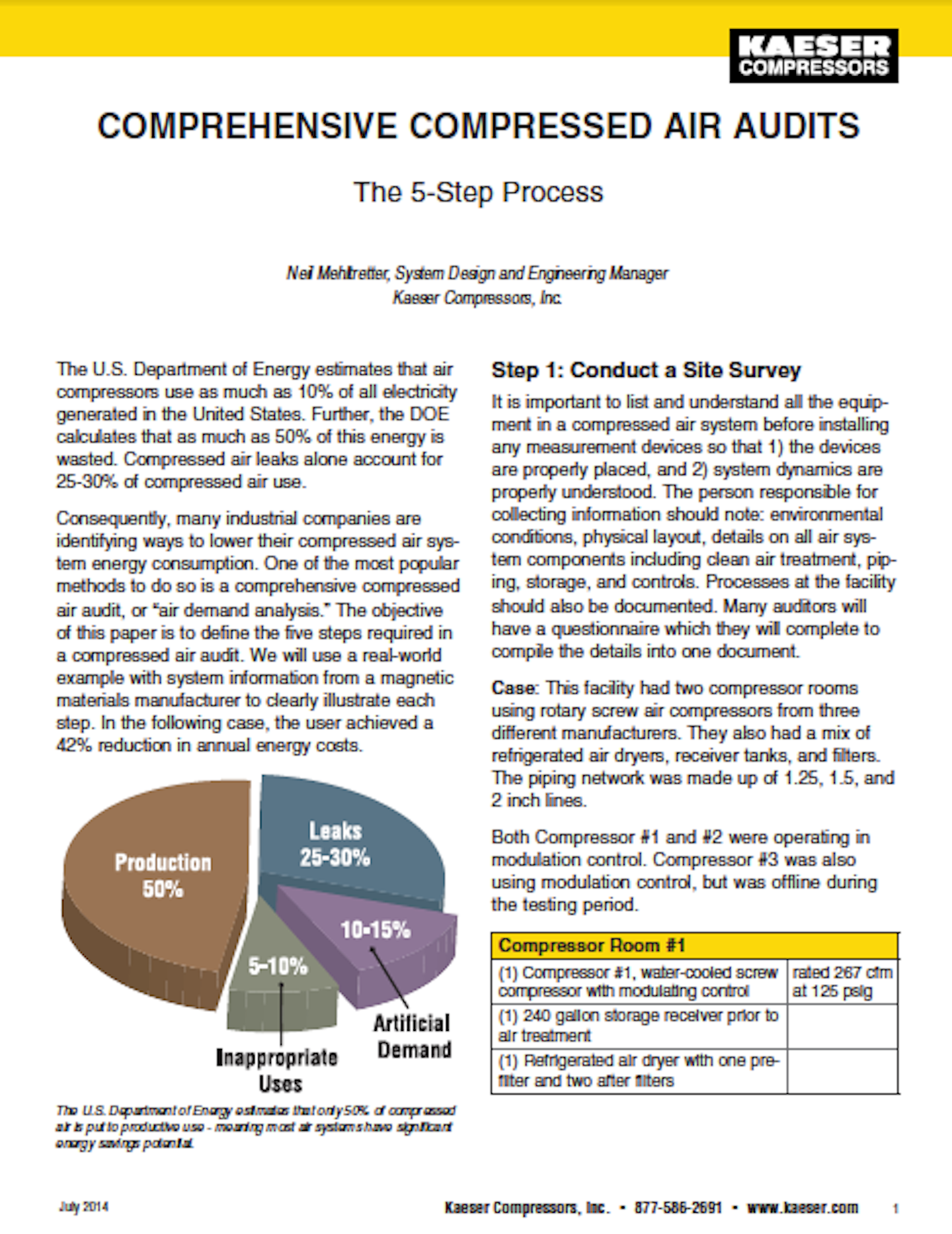 Comprehensive Compressed Air Audits The 5Step Process Processing Magazine