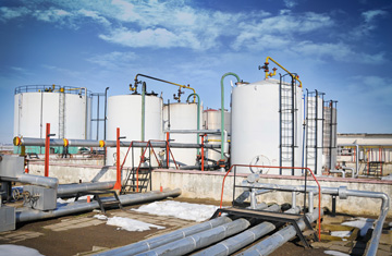 gas storage tanks