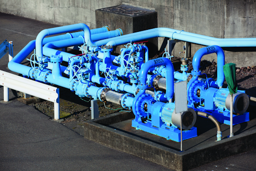 Image 1. When oil moves any appreciable distance through a pipeline, pumping stations maintain product throughput rates. All images courtesy of McCrometer