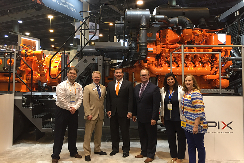 The Processing and EPIX teams with the purpose-built power system during OTC 2016