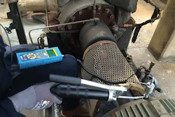 Ultrasound detects a lack of lubrication and prevents over-lubrication. All images courtesy of SDT International Ultrasound detects a lack of lubrication and prevents over-lubrication. All images courtesy of SDT International