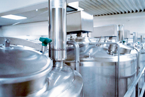 In water-for-injection storage tanks, make certain your sterile air tank vent is compatible with high temperatures. (All images courtesy of Donaldson Company)