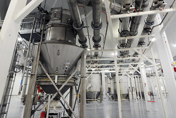 Pneumatic conveying installation. All images courtesy of Schenck Process.