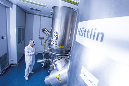 Fluid bed technology from Bosch’s subsidiary Hüttlin offers pharmaceutical manufacturers flexible and fast production processes. Images courtesy of Bosch Packaging Teschnology