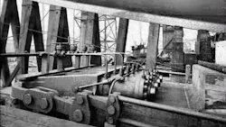 Hydraulic underbelly of the Titanic pre-launch. Hydraulic underbelly of the Titanic pre-launch.