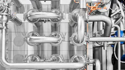 Food processing equipment should be designed to allow easy access for cleaning and to prevent areas where product or materials can build up. Food processing equipment should be designed to allow easy access for cleaning and to prevent areas where product or materials can build up.