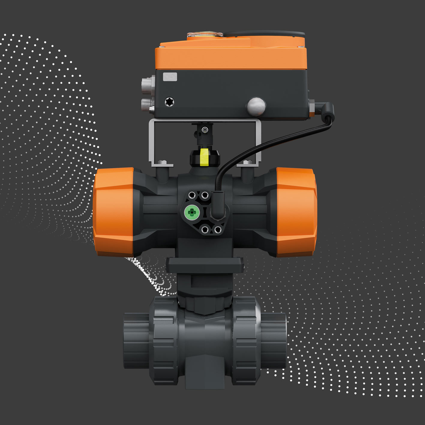 Ball Valve Pneumatic Actuator And Positioner