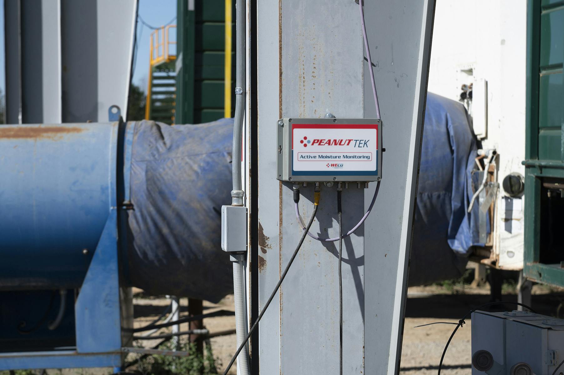A PeanutTek active moisture monitoring system from WECO.